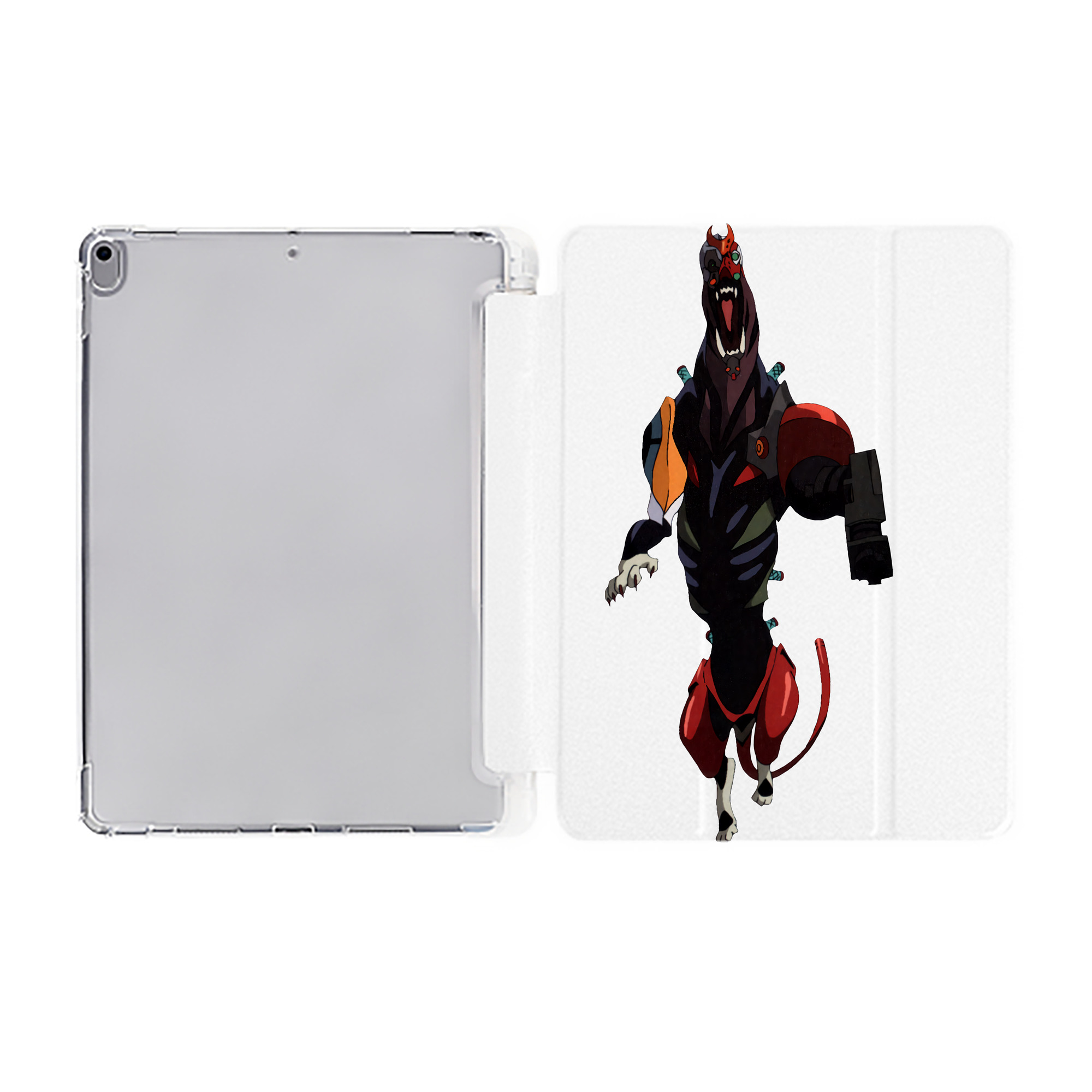 （画像用） EVA 新世紀エヴァンゲリオン IPad ケース ペン収納付き 三つ折りスタンド PUレザー×シリコン 対応機種9.5/10.5/10.9インチ